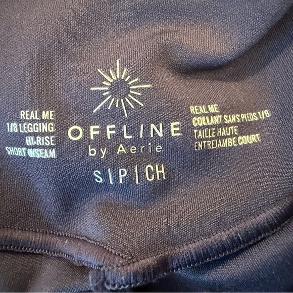 Aerie OFFLINE High-Rise Leggings in navy blue/ girls size S - Picture 2 of 7